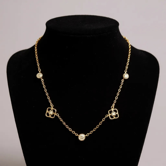 Kendra Scott Iris 14K Gold Over Brass Strand Necklace 1878 - Picture 2 of 3